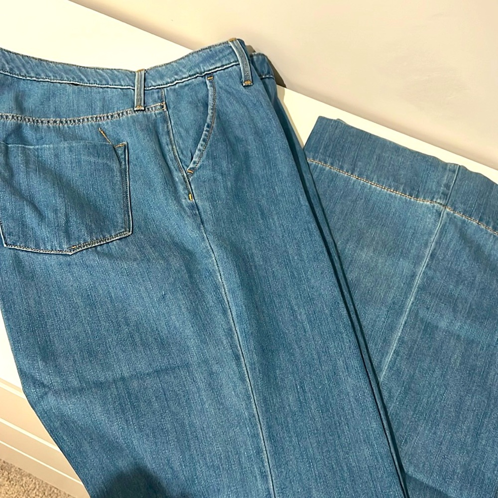 Wide leg mossimo denim trousers